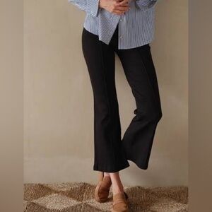 DONNI. Black Rib Kick Flares